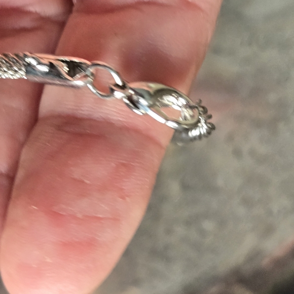 Abalone Pendant Necklace Artsy Artist Made & Yellow Stone Silver Tone Statement - Picture 6 of 15